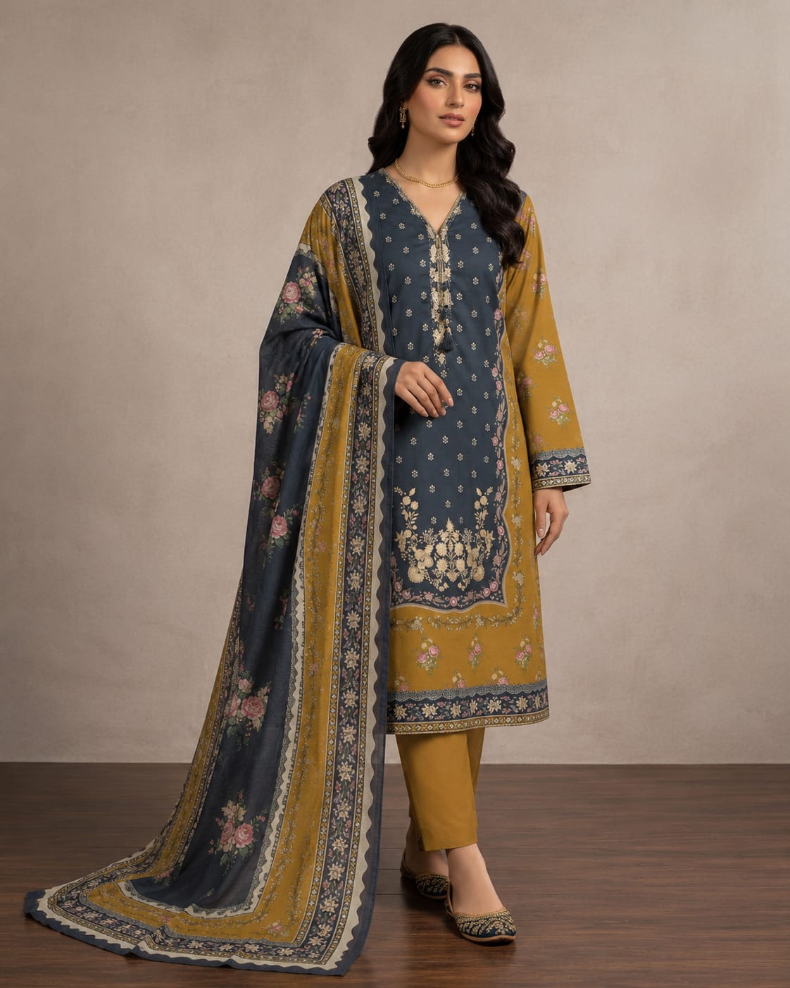 Bin Saeed Original Stitched Lawn 2026