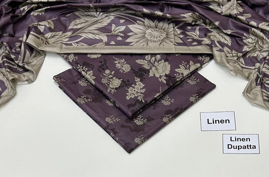 Maria B Linen Collection 2026 – Premium 3PC Unstitched Suit