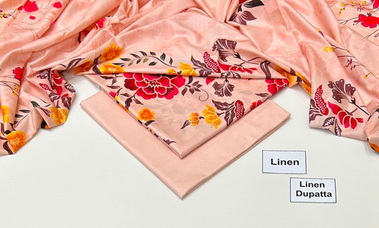 Maria B Linen Collection 2026 – Premium 3PC Unstitched Suit