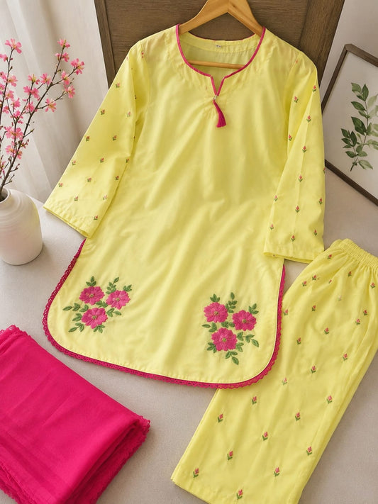 Embroidered 3-Piece Stitched Winter Linen Collection