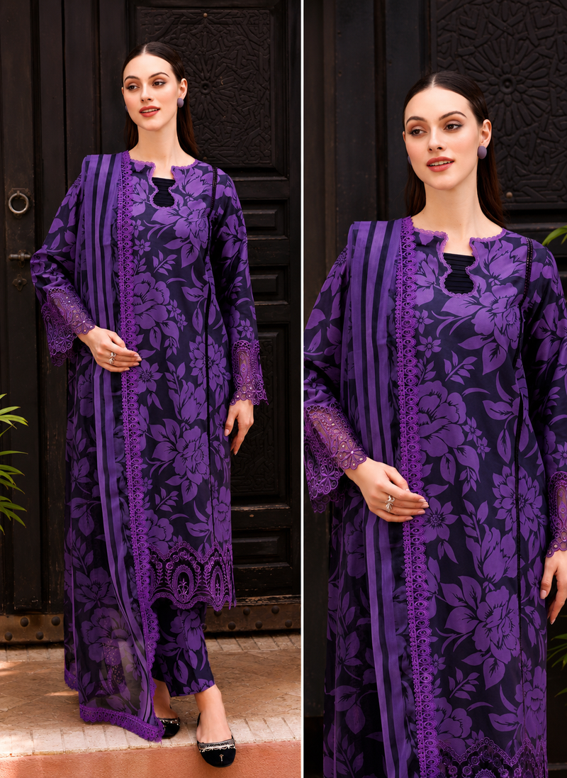 Maria B Linen Collection 2026 – Premium 3PC Unstitched Suit