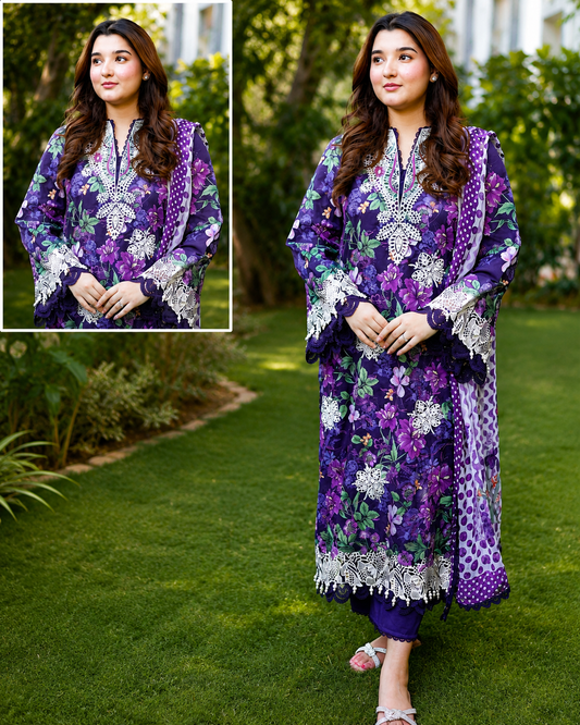 Maria B Linen Collection 2026 – Premium 3PC Unstitched Suit