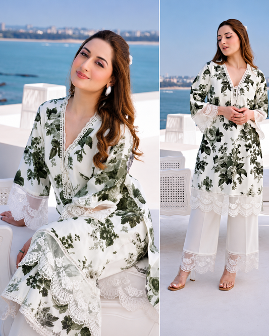 Maria B Linen Collection 2026 – Premium 3PC Unstitched Suit