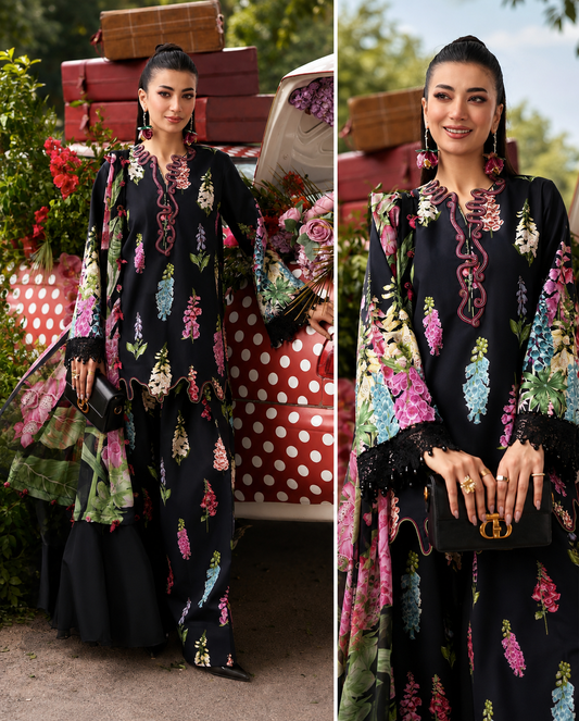 Maria B Linen Collection 2026 – Premium 3PC Unstitched Suit
