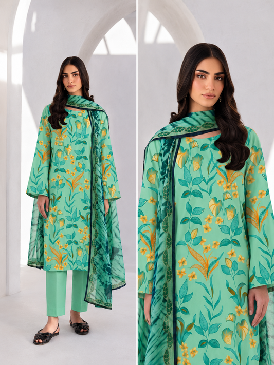 Maria B Linen Collection 2026 – Premium 3PC Unstitched Suit