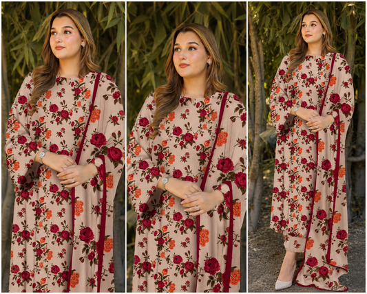 Maria B Linen Collection 2026 – Premium 3PC Unstitched Suit
