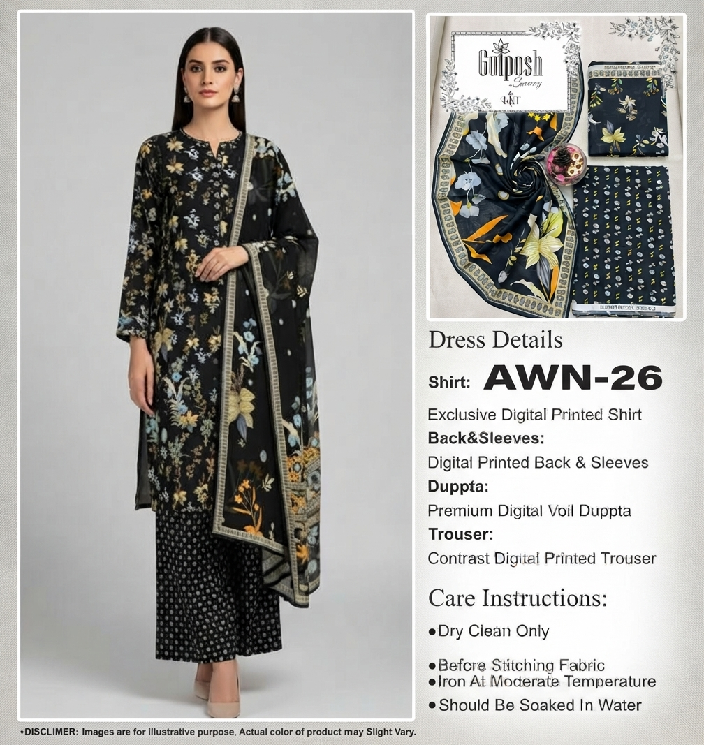 GULPOSH Premium Printed Lawn Collection