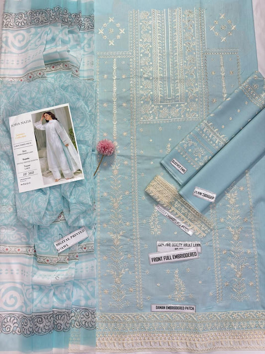 Premium Embroidered Lawn Suit
