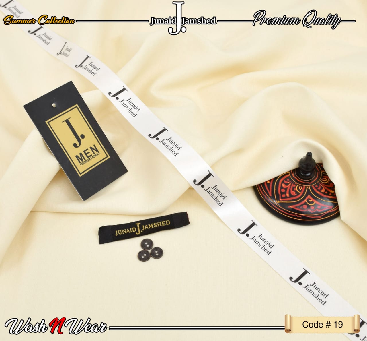 J. Junaid Jamshed Men's Summer Collection 2026 Premium Wash & Wear