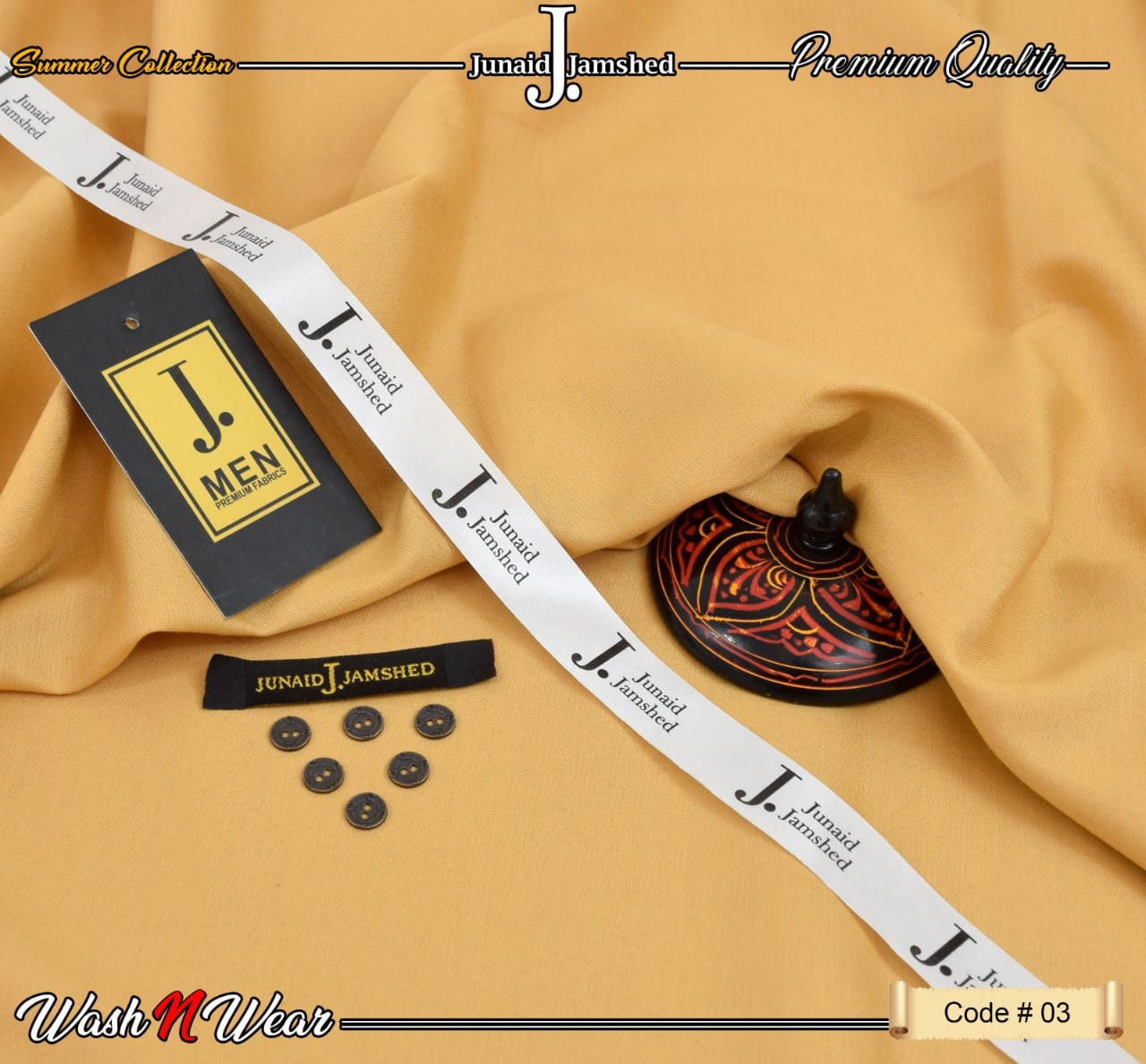 J. Junaid Jamshed Men's Summer Collection 2026 Premium Wash & Wear