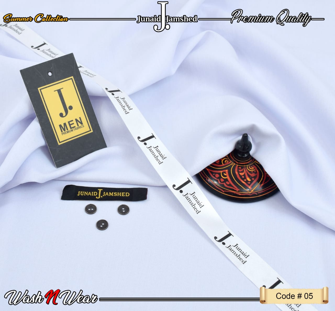 J. Junaid Jamshed Men's Summer Collection 2026 Premium Wash & Wear