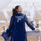 AZURE Premium Chiffon Unstitched – 3 Piece Suit