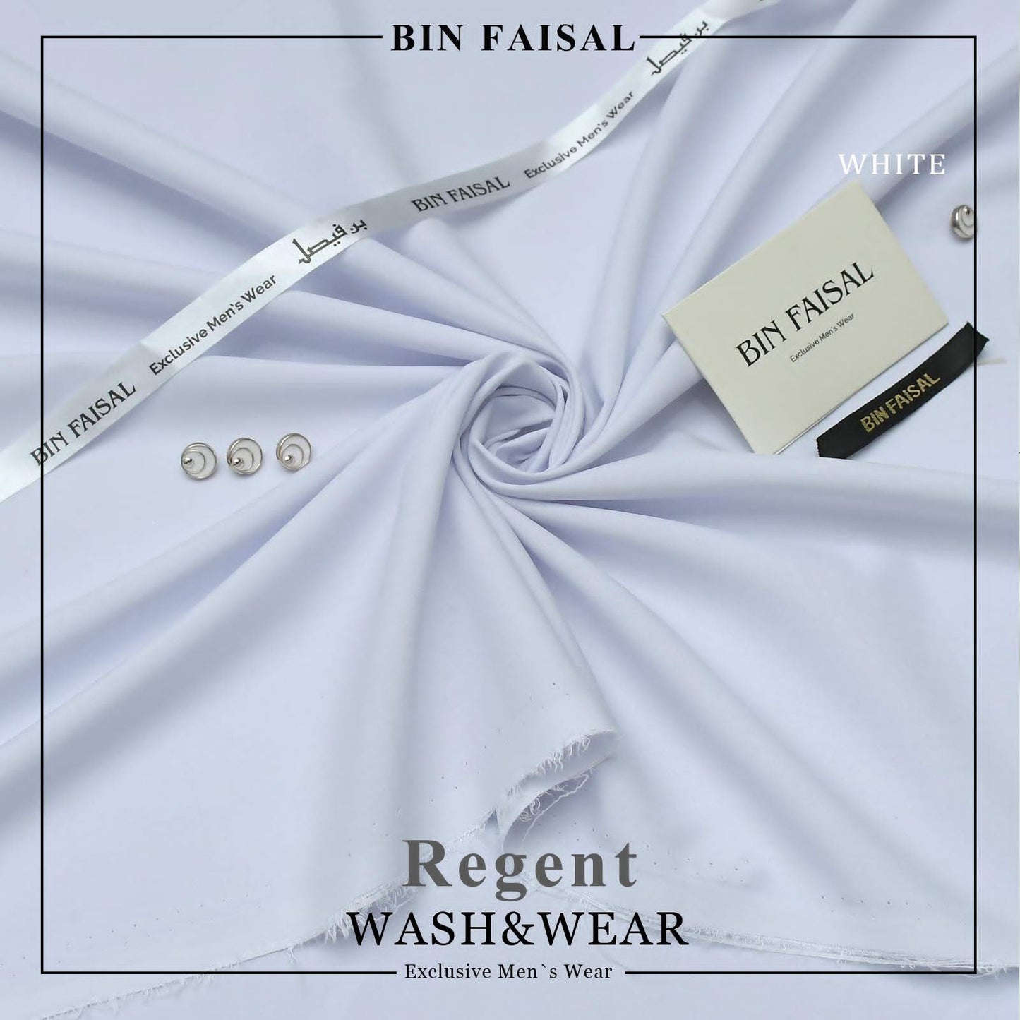 BIN FAISAL Regent Wash &amp; Wear – Premium Men's Unstitched Suit