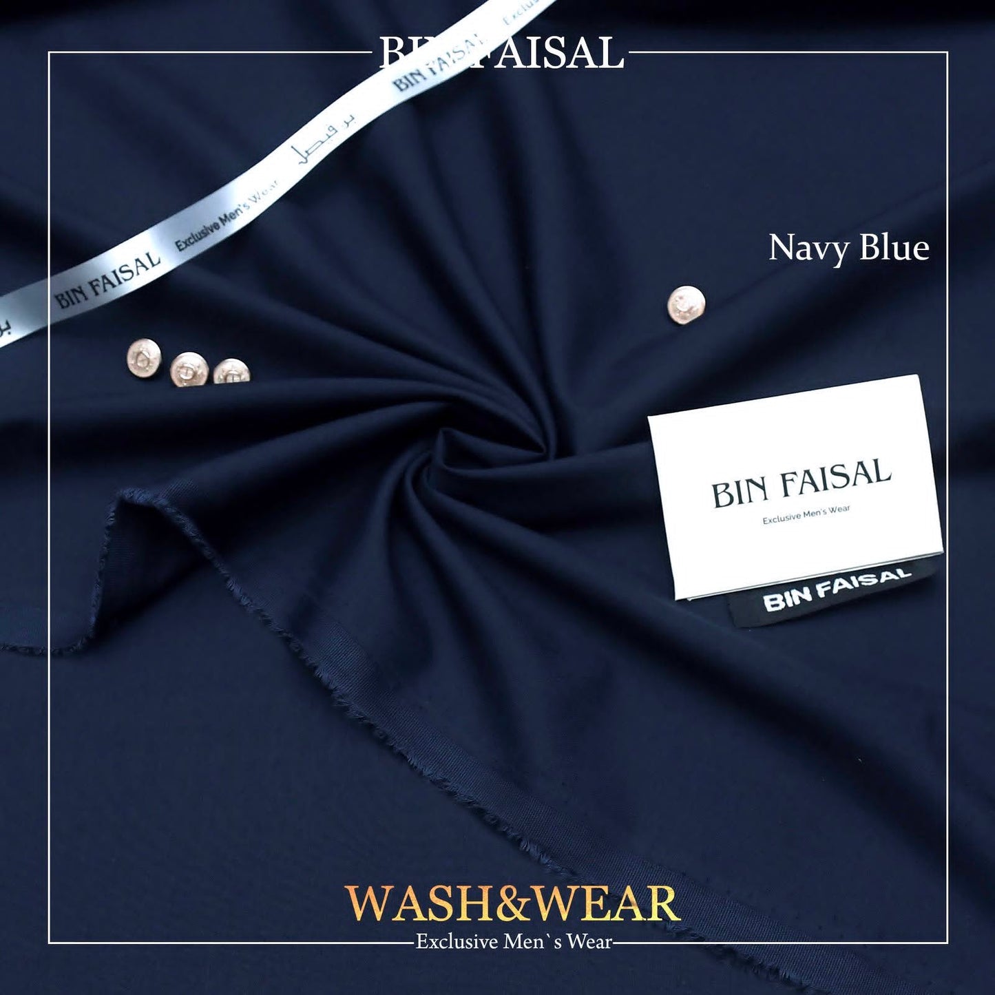 BIN FAISAL Regent Wash &amp; Wear – Premium Men's Unstitched Suit