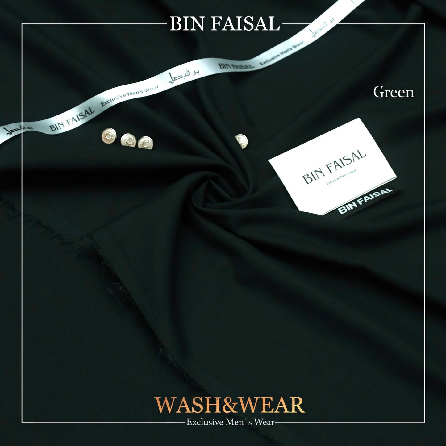 BIN FAISAL Regent Wash &amp; Wear – Premium Men's Unstitched Suit