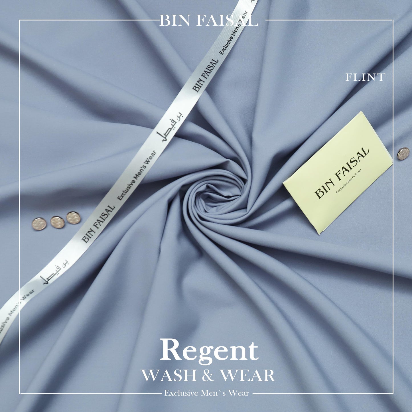 BIN FAISAL Regent Wash &amp; Wear – Premium Men's Unstitched Suit