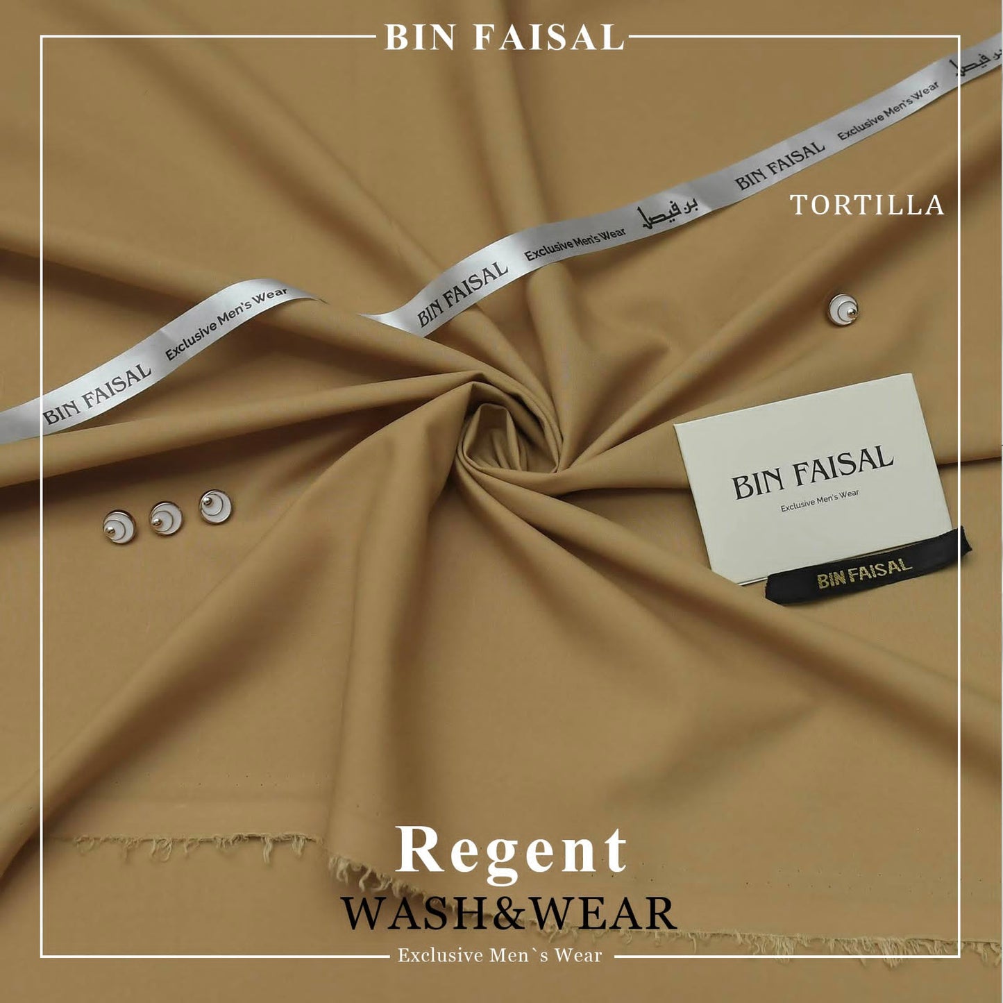 BIN FAISAL Regent Wash &amp; Wear – Premium Men's Unstitched Suit