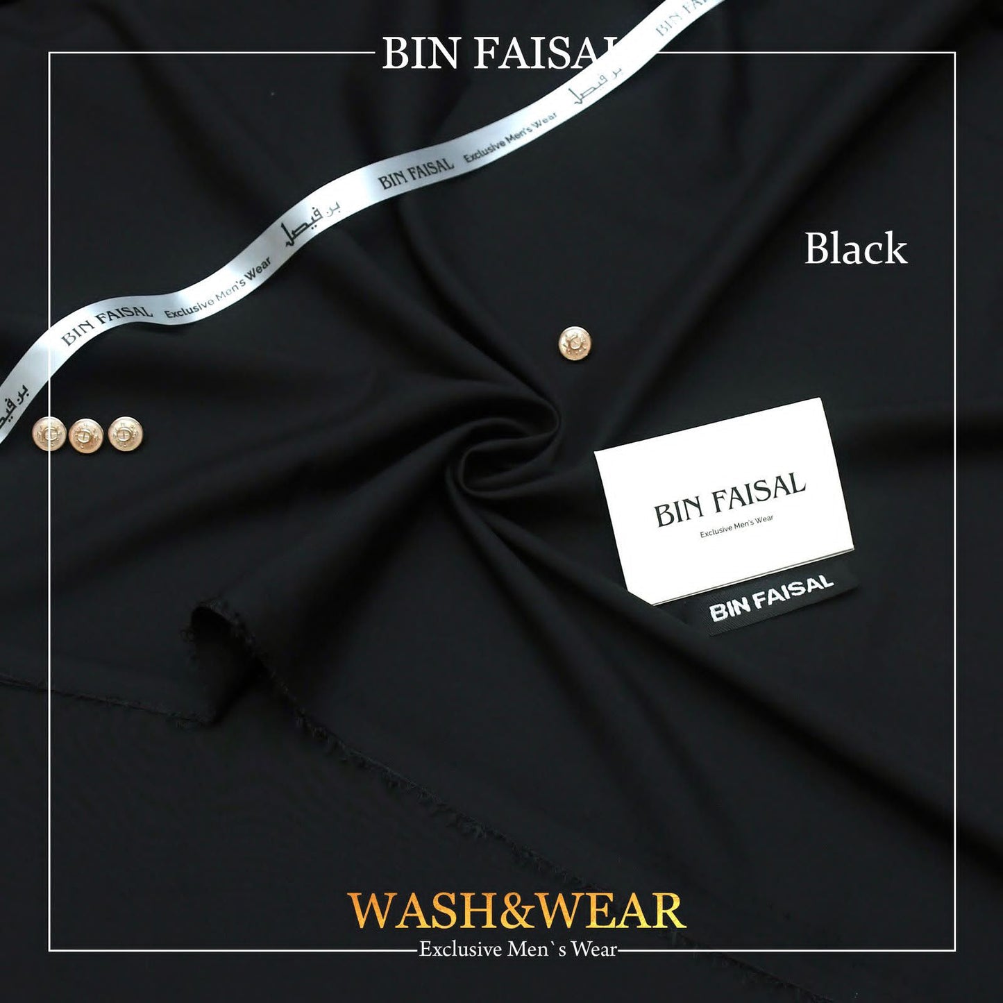 BIN FAISAL Regent Wash &amp; Wear – Premium Men's Unstitched Suit