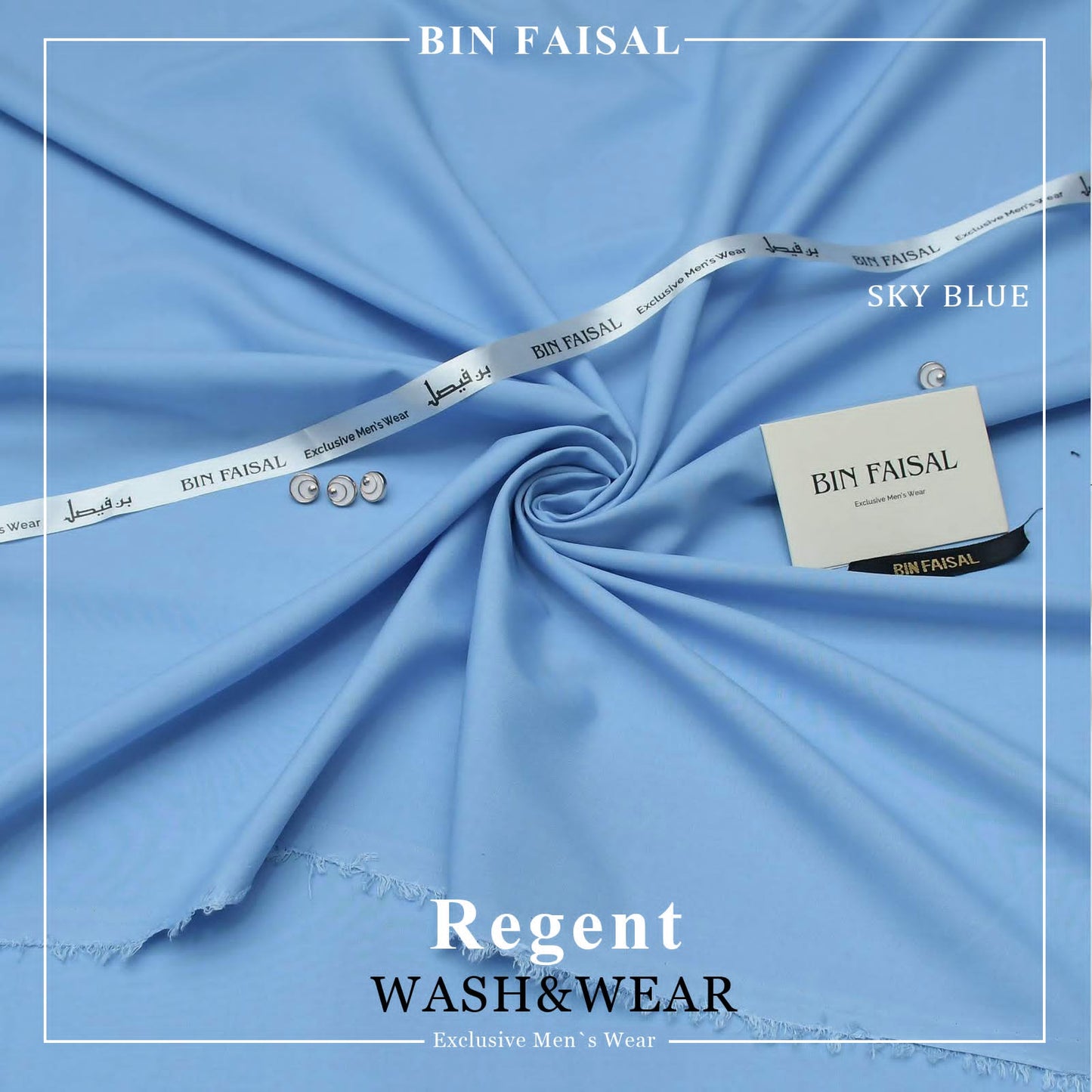 BIN FAISAL Regent Wash &amp; Wear – Premium Men's Unstitched Suit