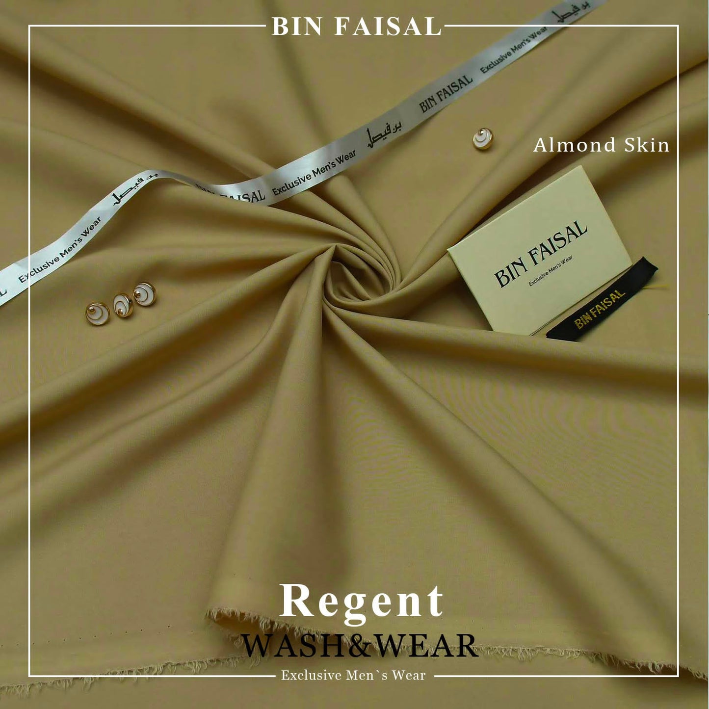 BIN FAISAL Regent Wash &amp; Wear – Premium Men's Unstitched Suit