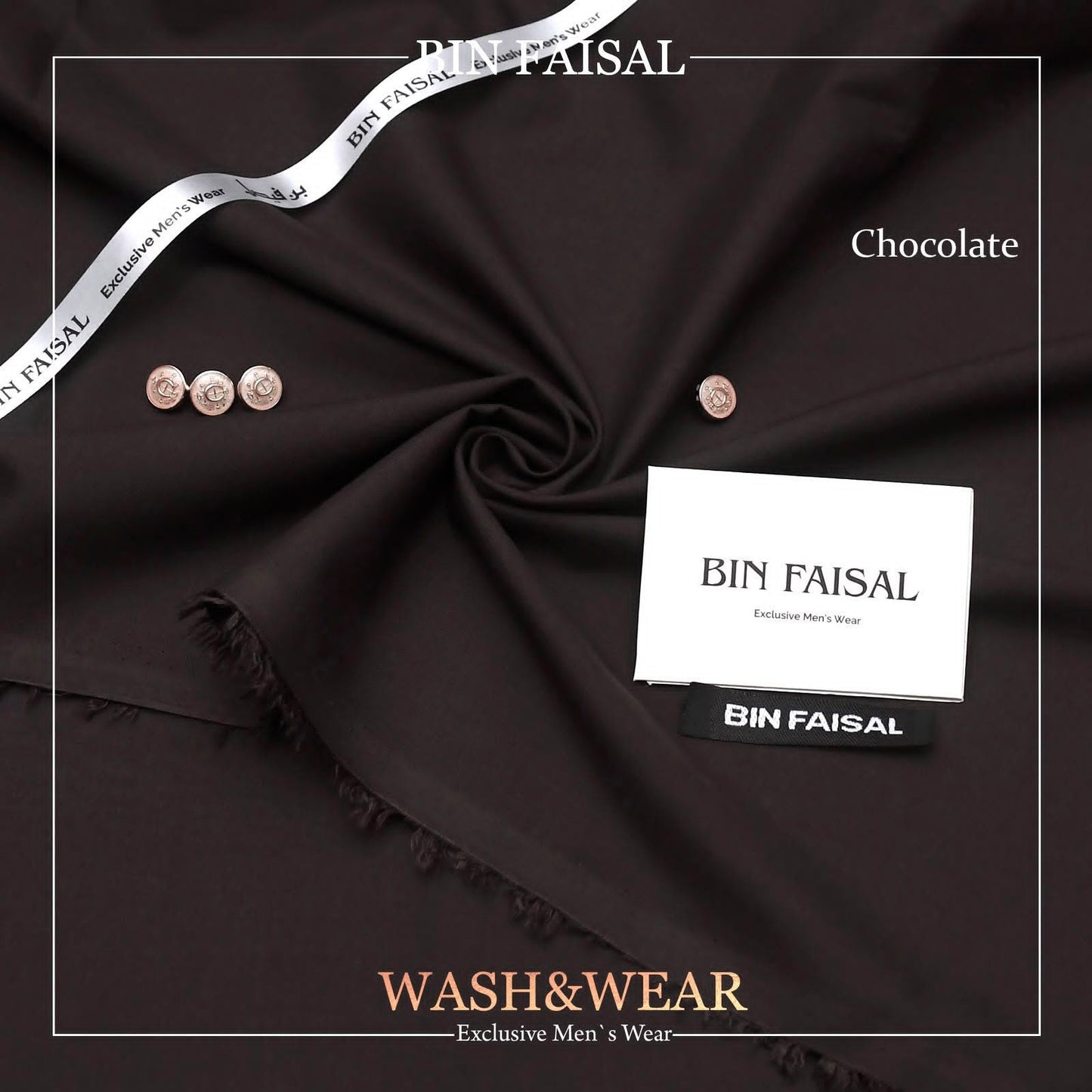 BIN FAISAL Regent Wash &amp; Wear – Premium Men's Unstitched Suit