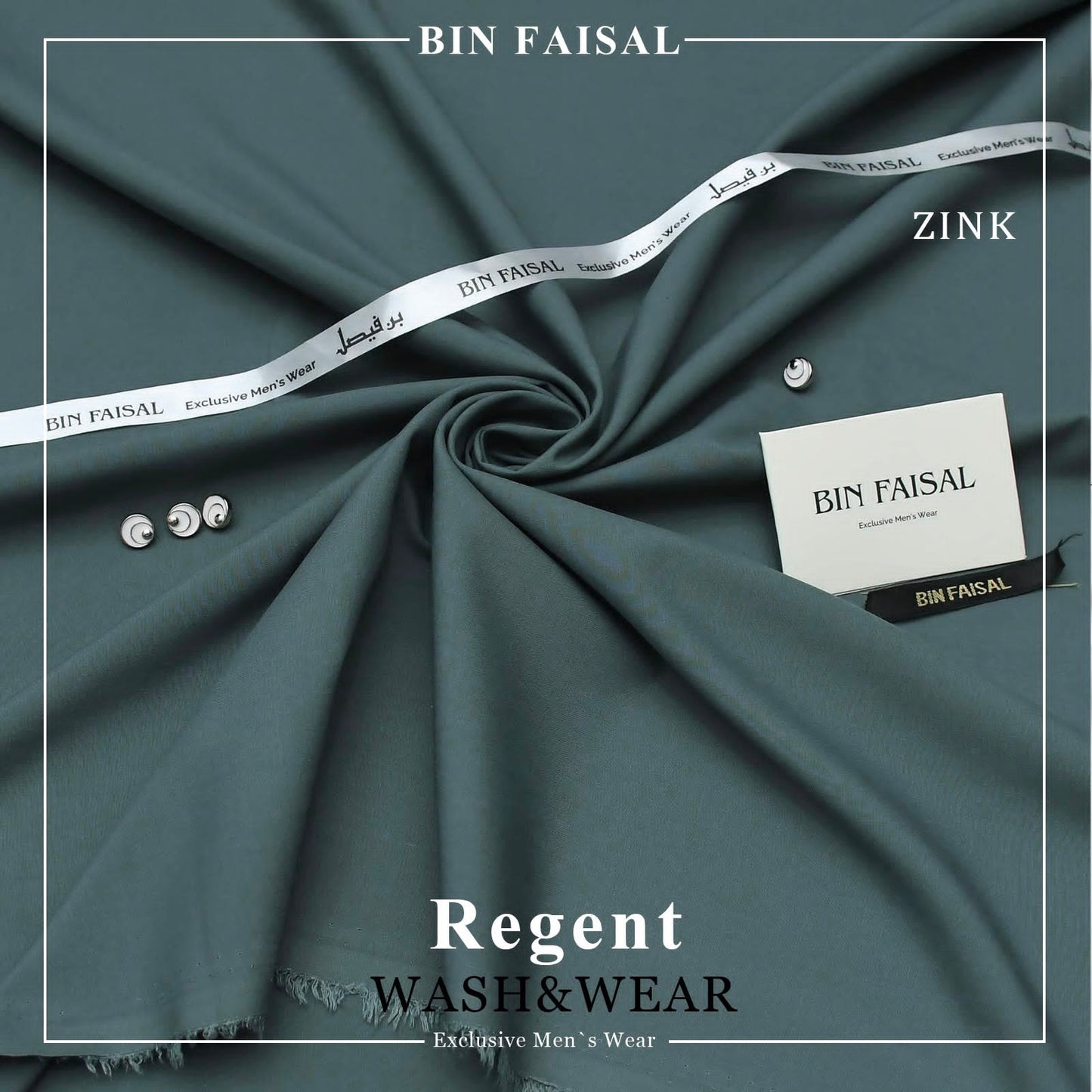 BIN FAISAL Regent Wash &amp; Wear – Premium Men's Unstitched Suit