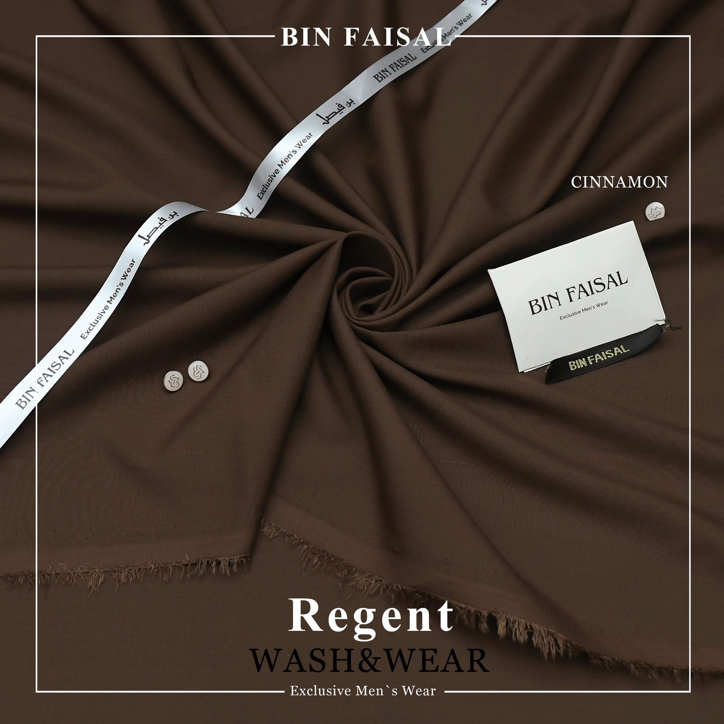 BIN FAISAL Regent Wash &amp; Wear – Premium Men's Unstitched Suit