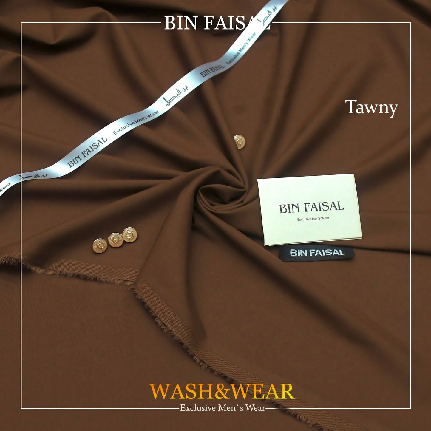 BIN FAISAL Regent Wash &amp; Wear – Premium Men's Unstitched Suit