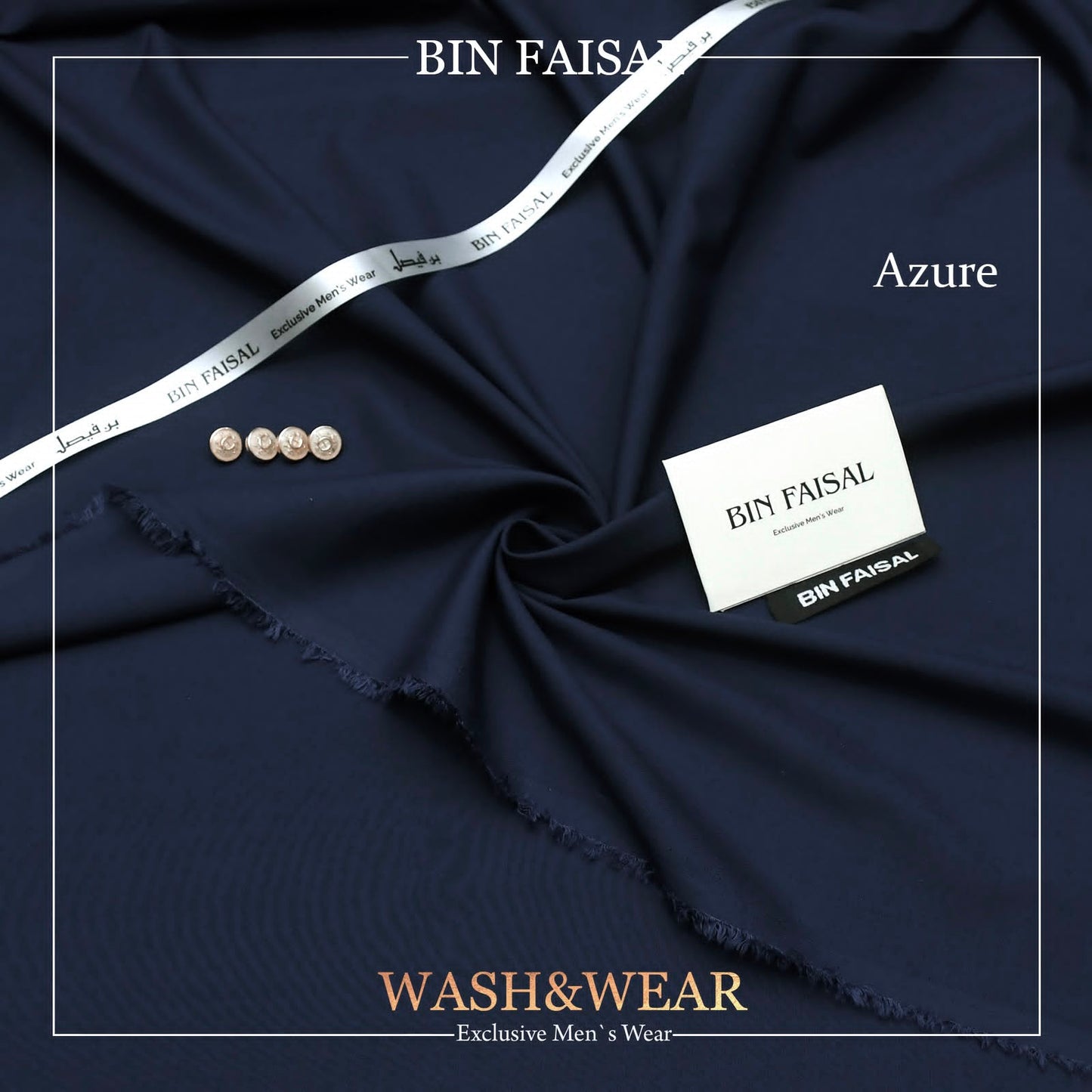 BIN FAISAL Regent Wash &amp; Wear – Premium Men's Unstitched Suit