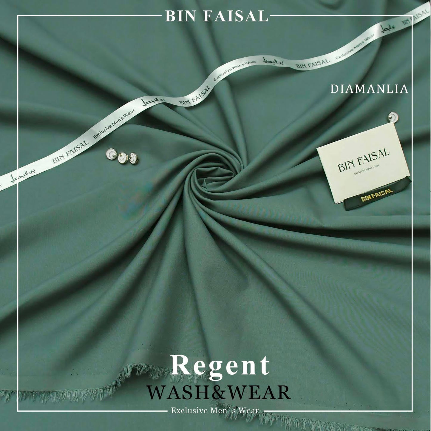 BIN FAISAL Regent Wash &amp; Wear – Premium Men's Unstitched Suit