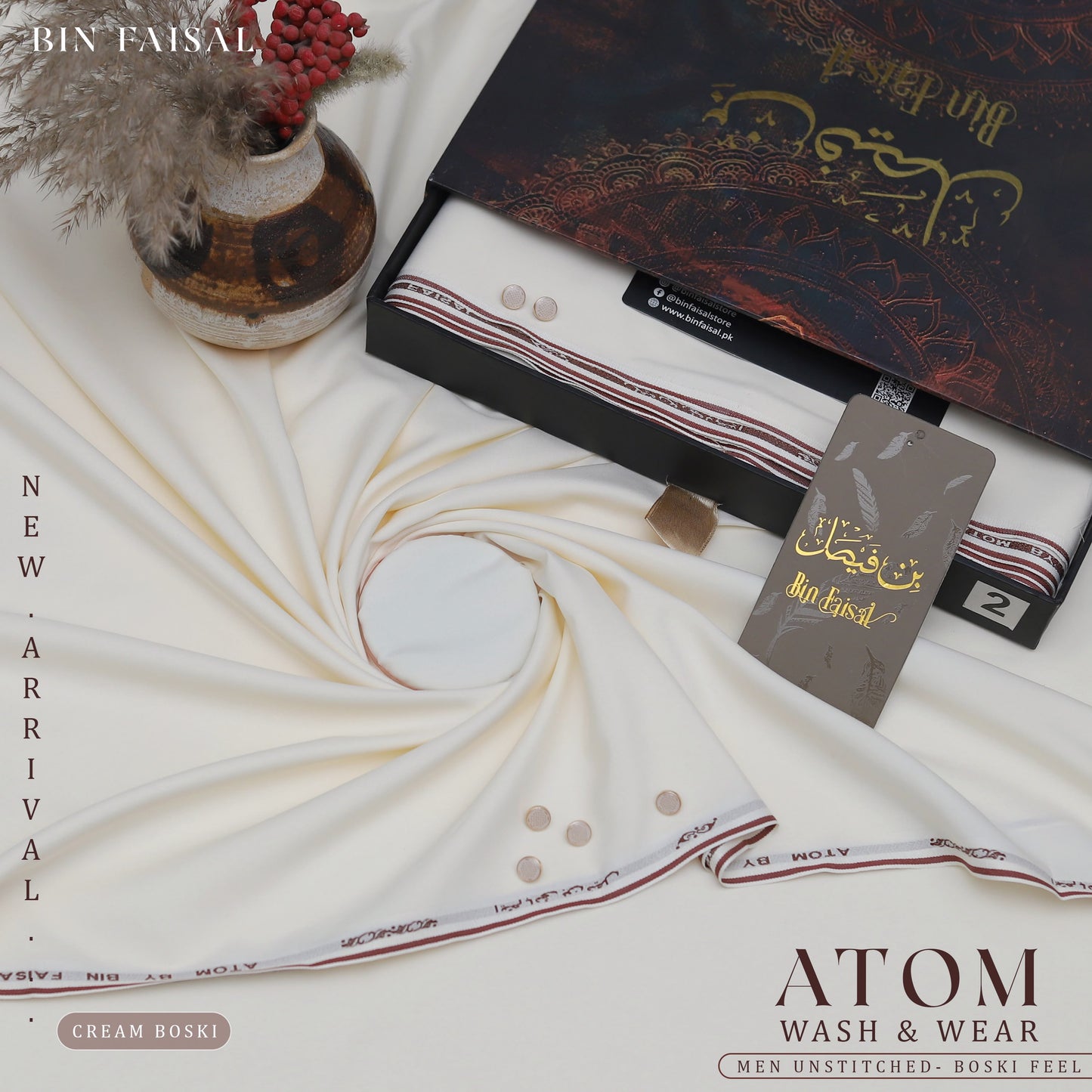 ATOM Boski Finish Wash &amp; Wear by Bin Faisal