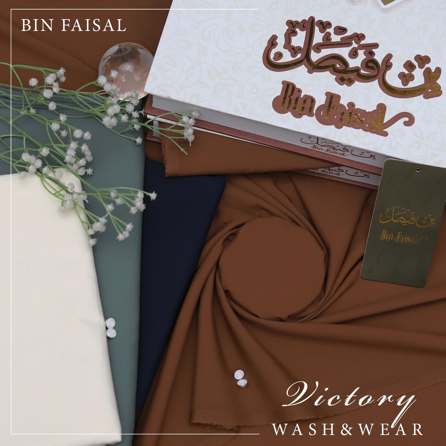 BIN FAISAL Victory Wash &amp; Wear – Premium Summer Collection