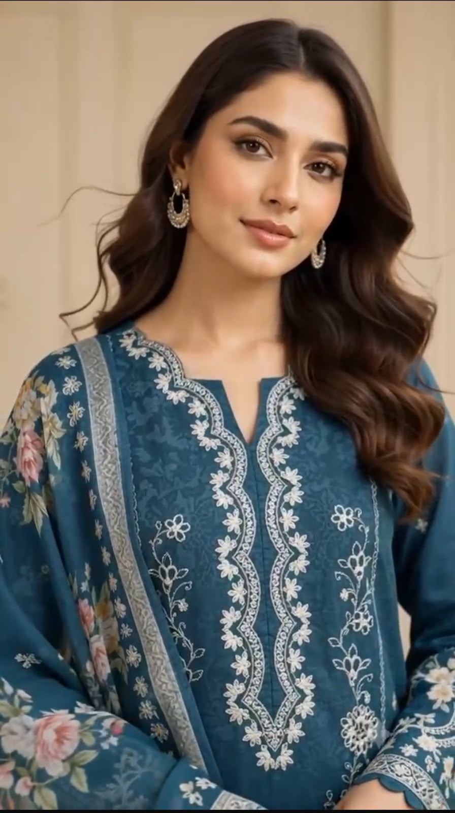 Aneela Fancy Collection 2026 – 3 Piece Unstitched Viscose Suit