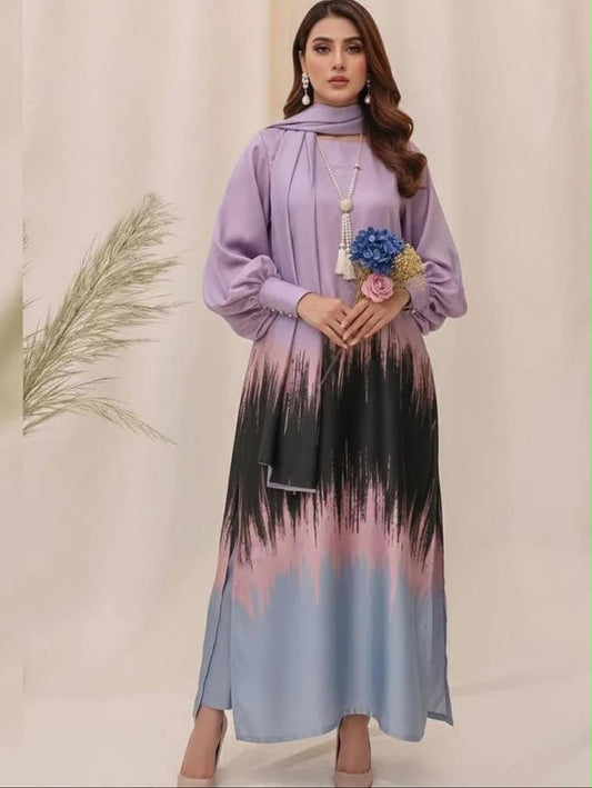 Maria B Silk Collection 2026 – 3-Piece Unstitched Suit