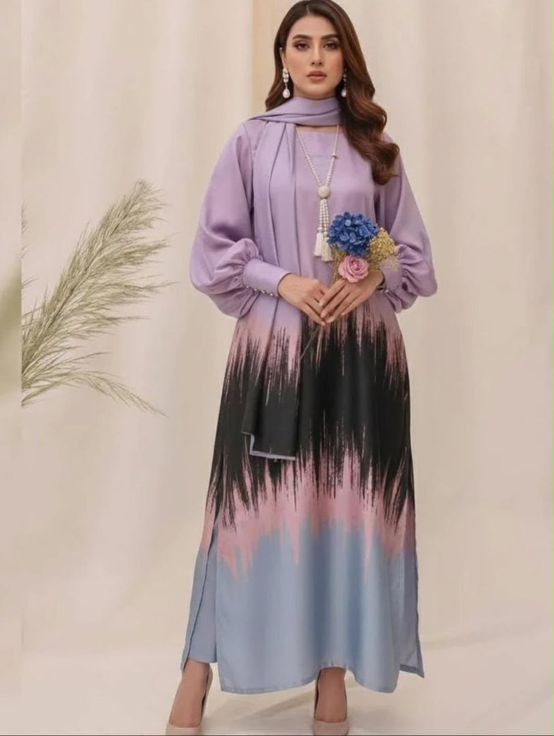 Maria B Silk Collection 2026 – 3-Piece Unstitched Suit