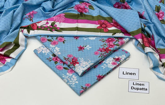 Maria B Linen Collection 2026 – Premium 3PC Unstitched Suit