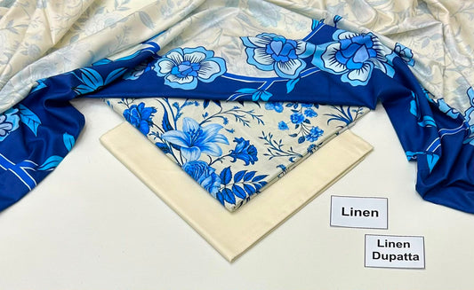 Maria B Linen Collection 2026 – Premium 3PC Unstitched Suit