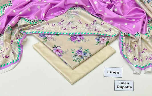 Maria B Linen Collection 2026 – Premium 3PC Unstitched Suit