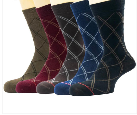 Premium Cotton Socks Pakistan - Formal Dress & Casual Ankle Socks Pack of 5