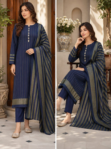 Winter Collection 2026 | Premium Multani Khaddi Susi 3-Piece Suit