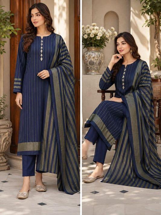 Winter Collection 2026 | Premium Multani Khaddi Susi 3-Piece Suit