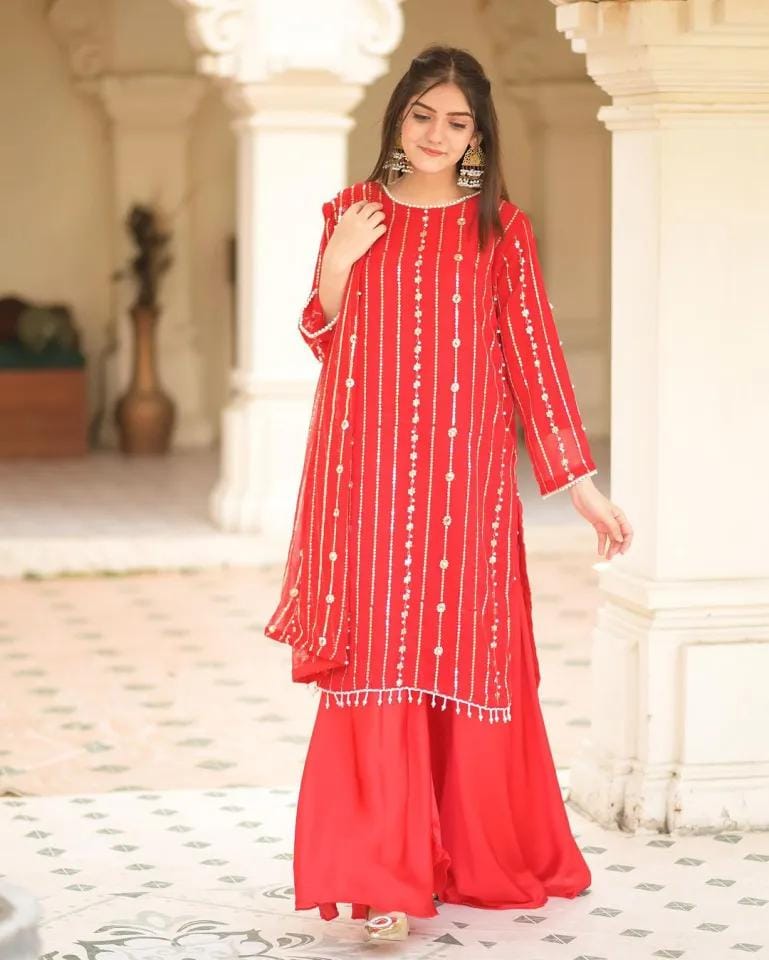 Trending Eid Collection 2026 – Heavy Embroidered 3-Piece Suit